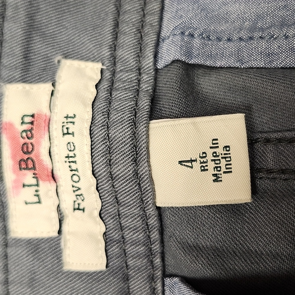 L.L. Bean Women's Favorite Fit Gray Capris Cropped Pants Size 4 Grayish Blue - Picture 5 of 11